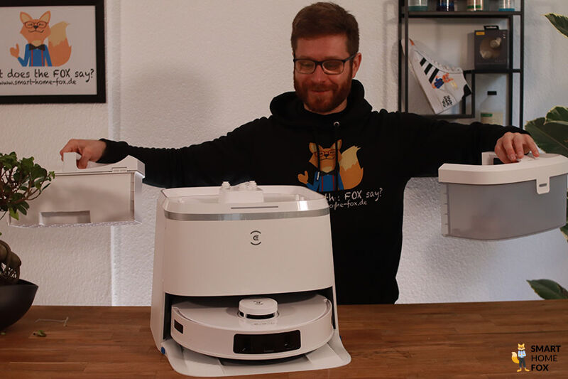 Емкости для воды сняты со станции ECOVAC DEEBOT T30 OMNI